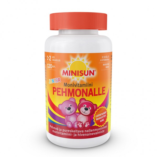 Мультивитамины Minisun Pehmonalle  Junior 60 шт