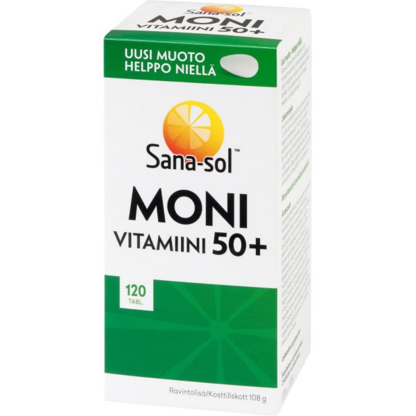 Мультивитамины 50+ Sana-sol Monivitamiini 120 шт