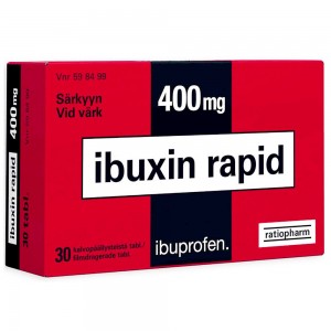 Болеутоляющее Ibuxin rapid ibuprofen 400 mg 30 шт