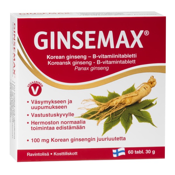 Витамины для нервной системы Ginsemax (с женьшенем)  60 шт