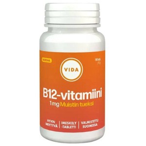  Витамин B12 Vida 1мг малина 90 шт