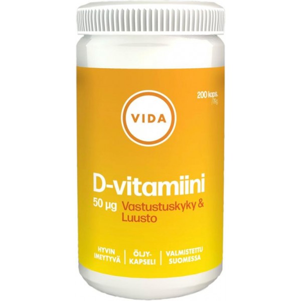 Витамин Д 2000 МЕ Vida 200 шт