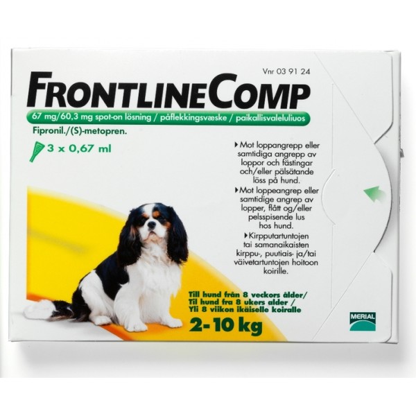Средство против клещей FrontlineComp для собак от 2-10 кг