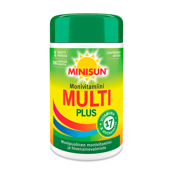 Мультивитамины Minisun Multivitamin Multi Plus 200 шт
