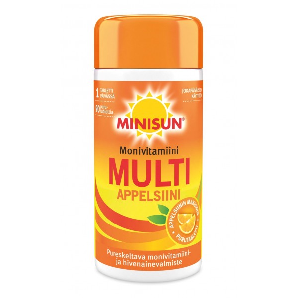 Мультивитамины Minisun Multivitamin Multi Appelsiini 90 шт