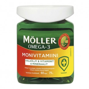 Мультивитамины Moller Omega 3 Monivitamiini 60 шт
