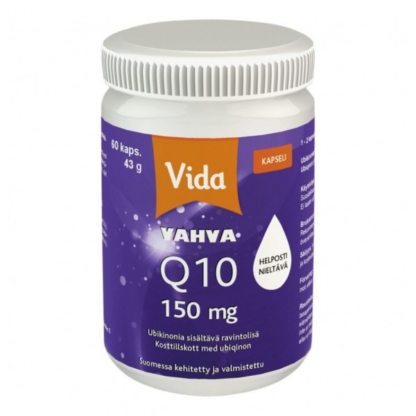 Витамин Q10  с убихиноном Vida Vahva 150 мг 60 шт