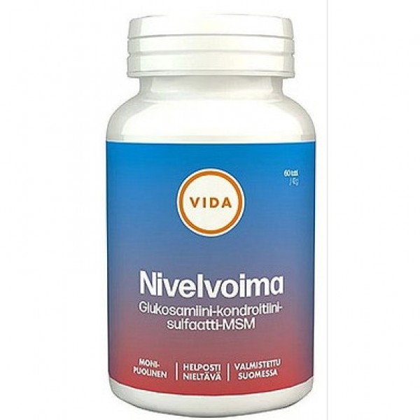Витамины для суставов Vida Vahva Glukosamiini+CSA+MSM 60 шт
