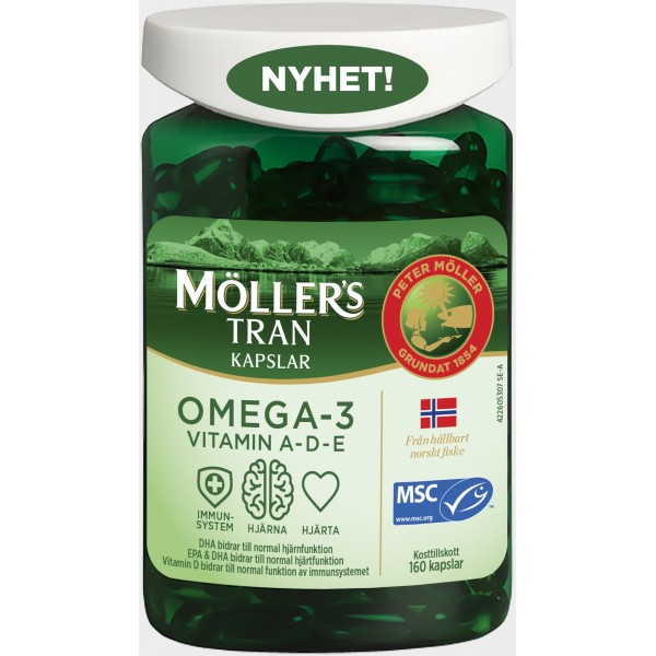 Рыбий жир Омега-3 Moller Tupla Omega-3 160 шт