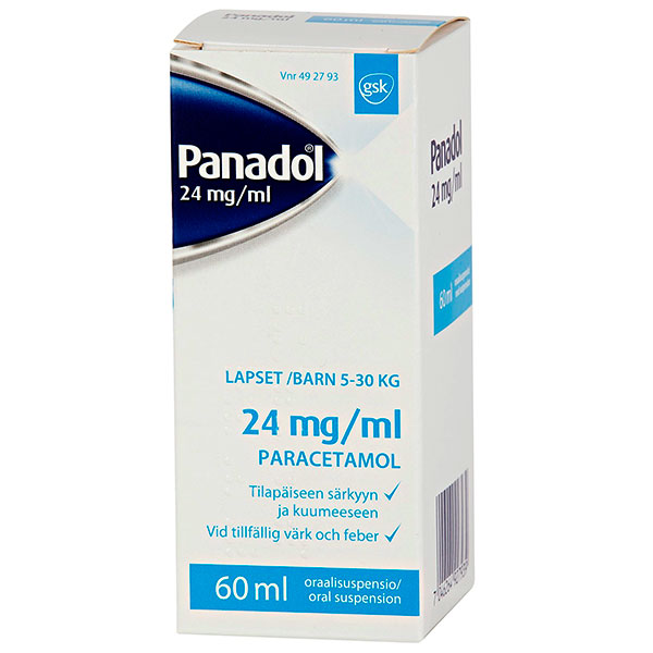 Жаропонижающий сироп Panadol 24 мг 60 мл