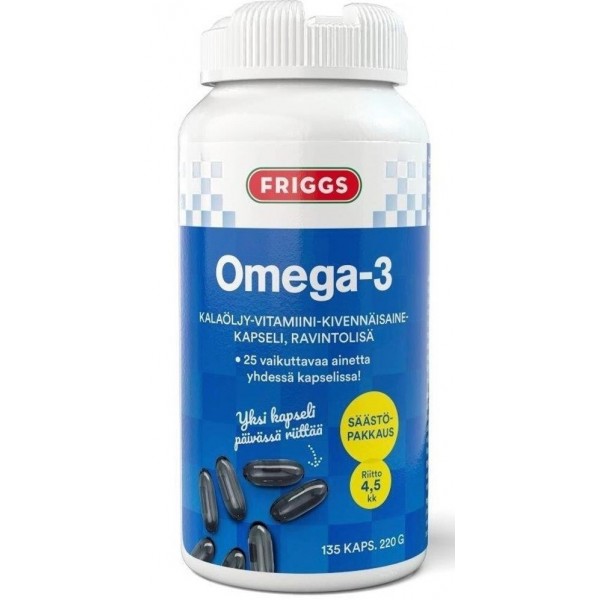 Рыбий жир + мультивитамины Friggs Omega-3 135 шт
