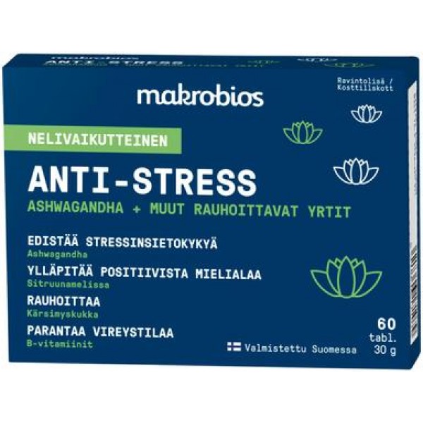 Витамины от стресса Makrobios Anti-stress 60 шт