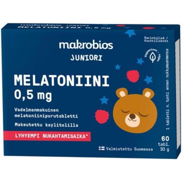 Мелатонин для детей Makrobios Melatoniini 0,5мг 60 шт
