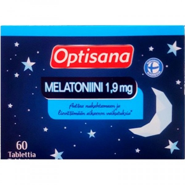 Витамины для улучшения сна Мелатонин Optisana Melatoniini 1.9 mg 60шт