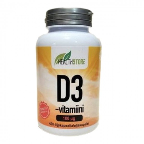 Витамин Д 4000 МЕ Health Store D3-vitamiini 400 шт