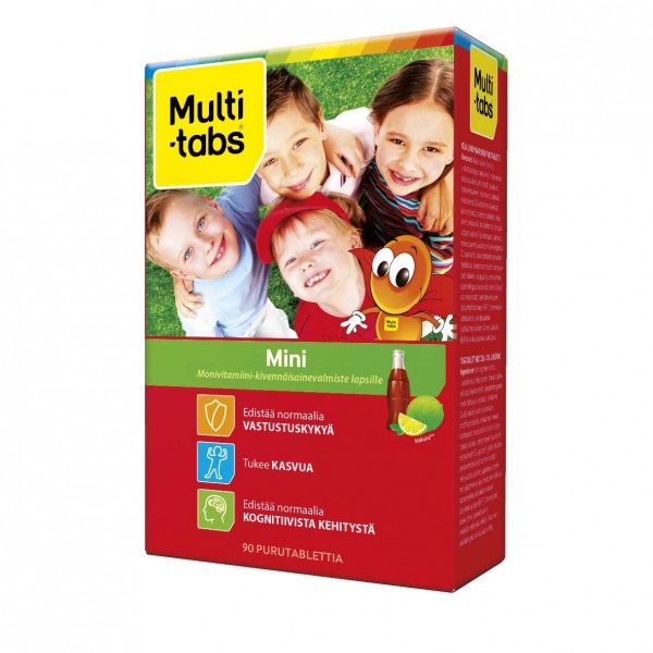 Мультивитамины для детей Multi-Tabs Mini лайм 90 шт