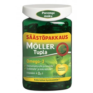 Рыбий жир Омега-3 Moller Tupla Omega-3 150 шт