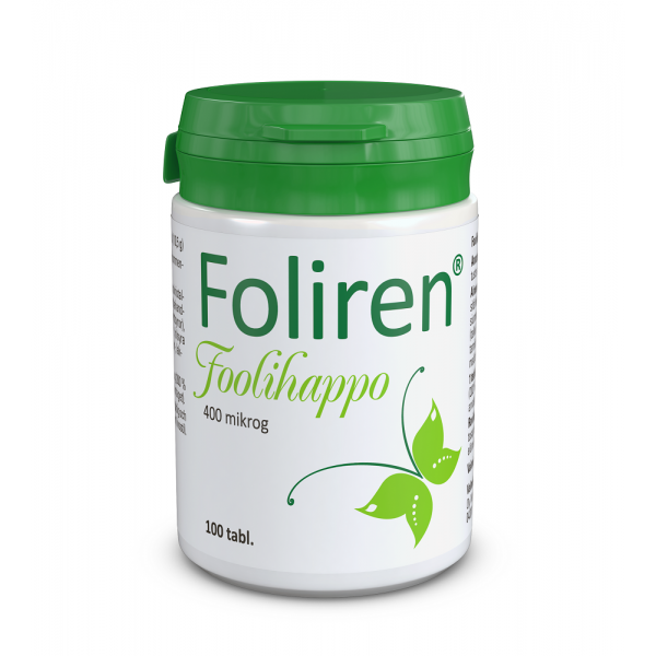 Фолиевая кислота для женщин Foliren 400 мкг 100 шт