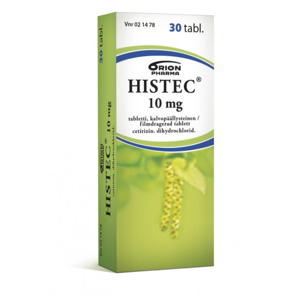 Средство от аллергии Histec 10 mg 100 шт