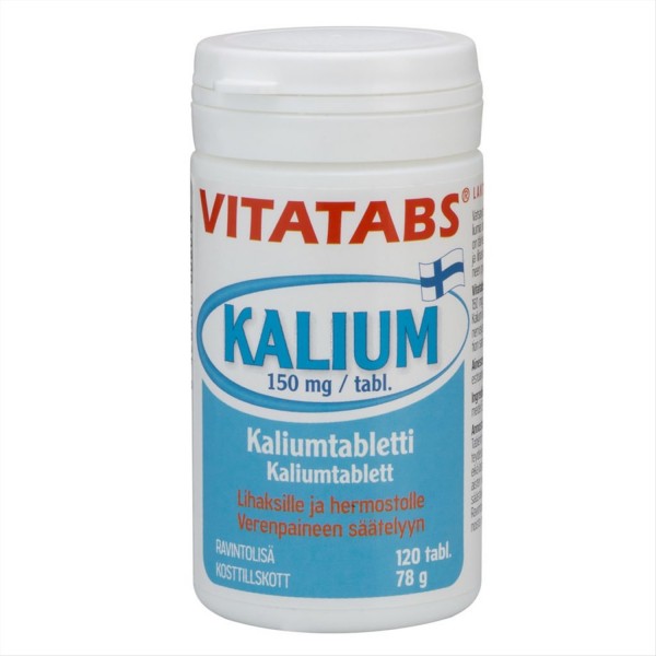 Калий в таблетках Vitatabs Kalium 150mg - 120 шт