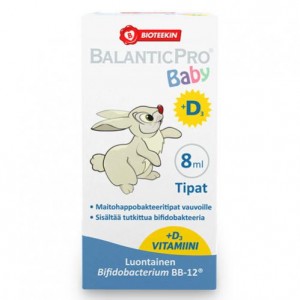 Бифидобактерии для детей Bioteekin Probiootti baby + D3 tipat 8 мл