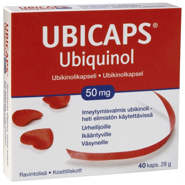 Витамины Ubicaps Ubiquinol Убикапс Убихинол  40 шт