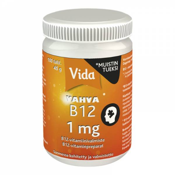 Витамин B12 Vida Vahva 1 mg 100 шт