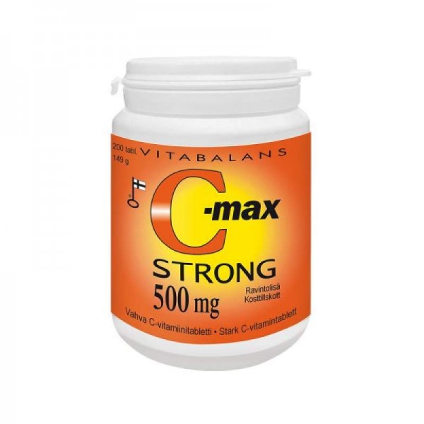 Витамин С Vitabalans C-max Strong 500 mg 200 шт