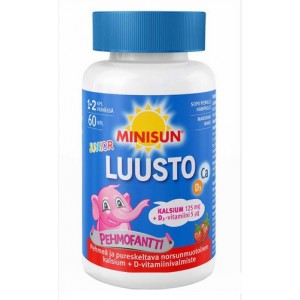 Кальций витамин Д Minisun Luusto junior D3 120  шт