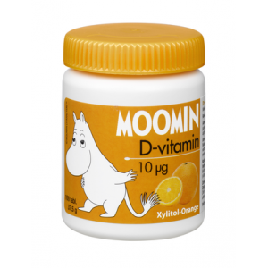 Витамин Д 400 МЕ со вкусом апельсина Moomin 10µg 100 шт