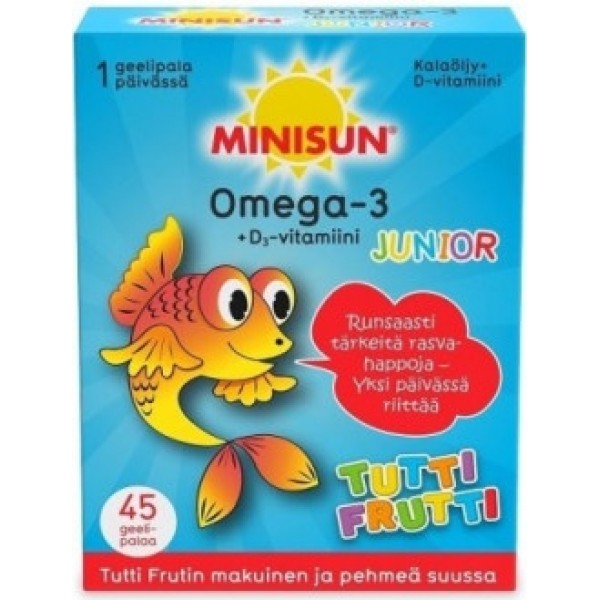 Рыбий жир для детей Minisun Omega-3 Tutti Frutti 45 шт