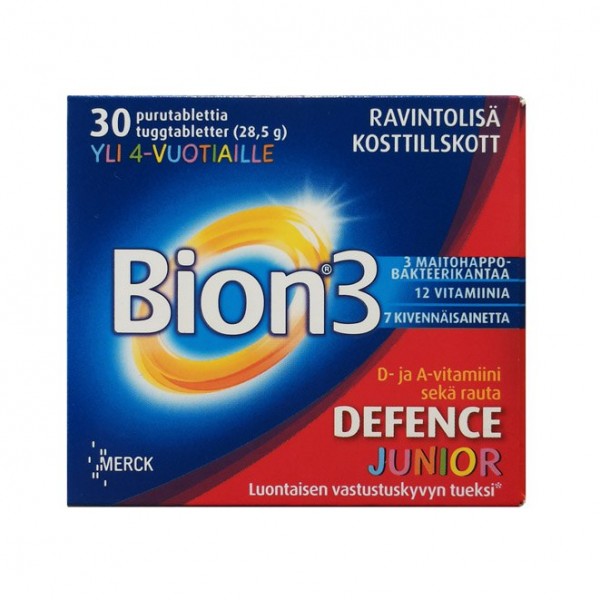 Мультивитамины для детей Bion Junior 30 шт