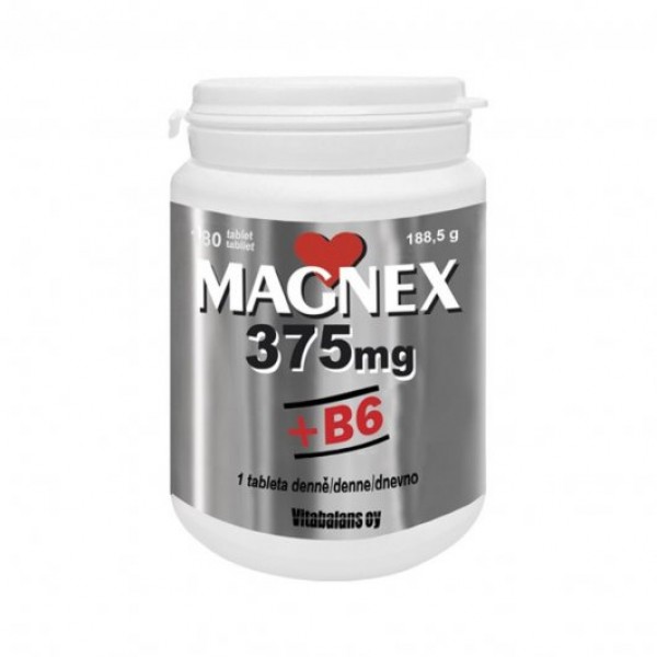 Магний + витамин B6  Magnex 375 mg + B6 180 шт