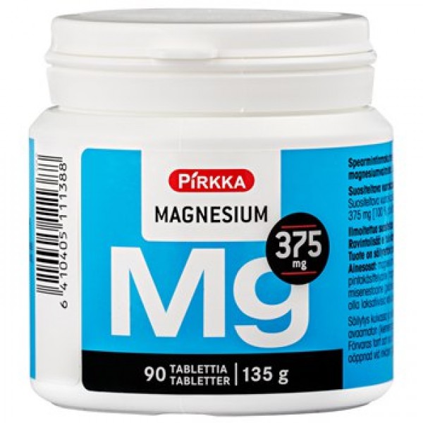 Магний Pirkka Magnesium 375mg 90 шт
