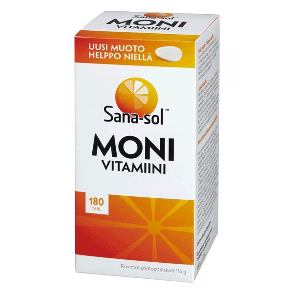 Мультивитамины Sana-sol Monivitamiini 180 шт