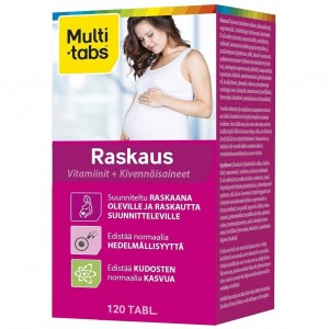 Витамины для беременных и кормящих Multi-tabs Raskaus 120 шт